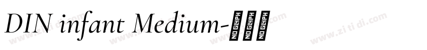 DIN infant Medium字体转换
